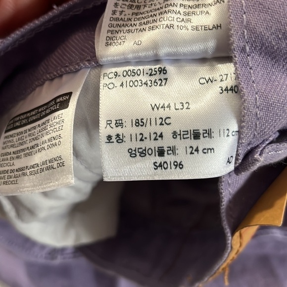 Levi’s 501 Button Fly Purple Jeans Size 44 - Picture 7 of 9